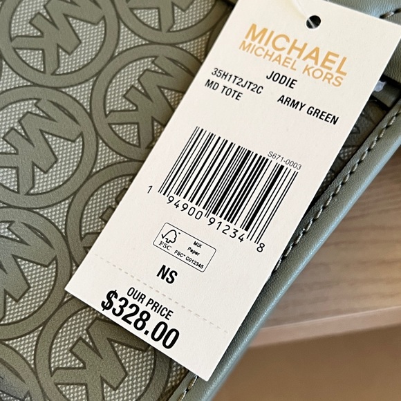 Michael Kors Jodie MD Signature Tote  Handbag Light + Wallet set NWT Authentic - Picture 6 of 12